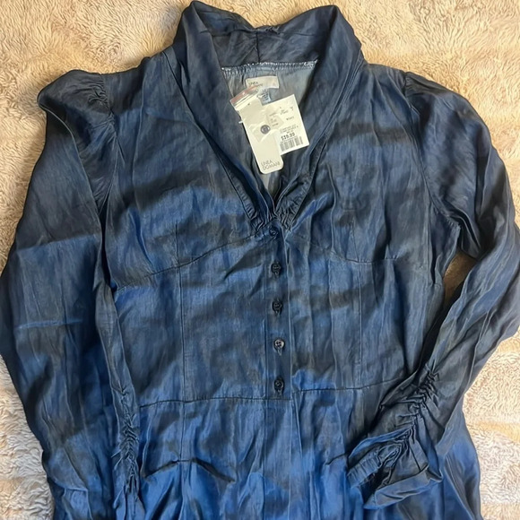 NWT 100% Tencel denim style long shirt - Picture 2 of 11